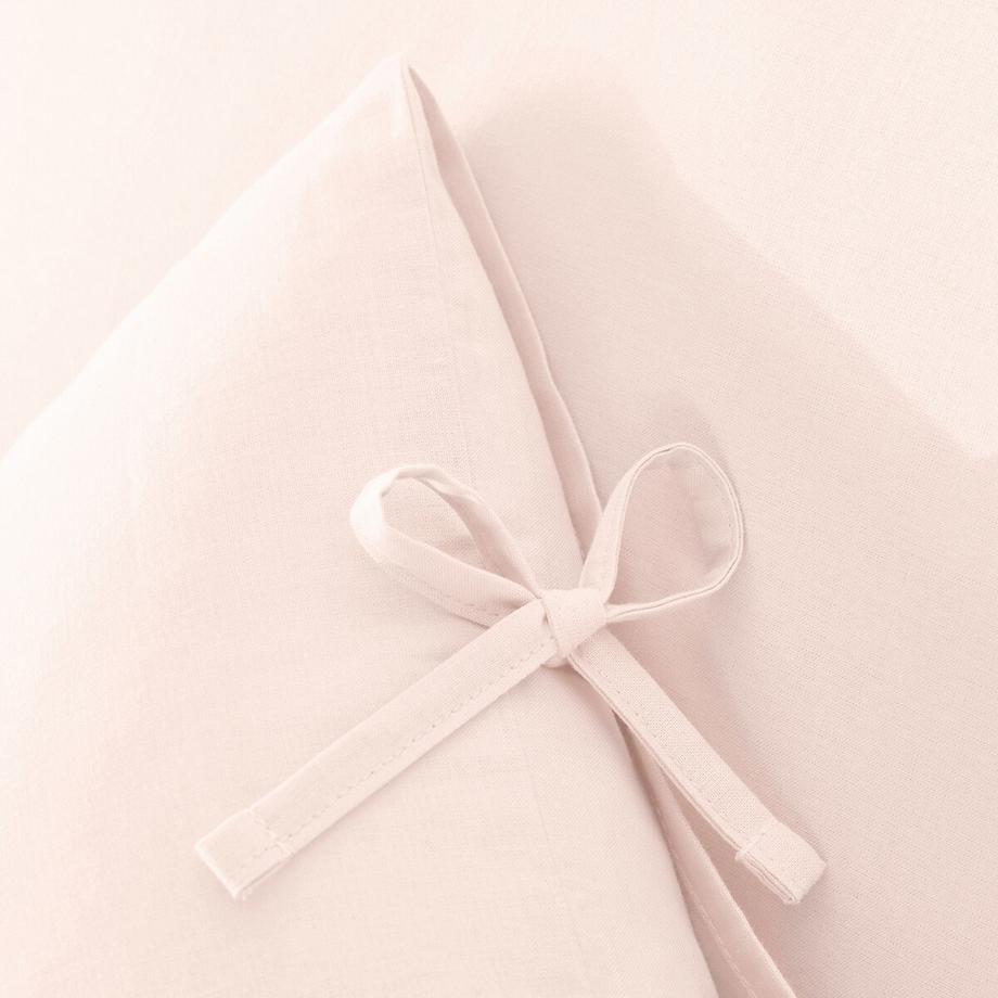 La Redoute Intérieurs Taie d'oreiller unie à nouettes en coton  