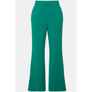 Ulla Popken  Pantalon de tailleur à jambe droite et large. Taille élastique 