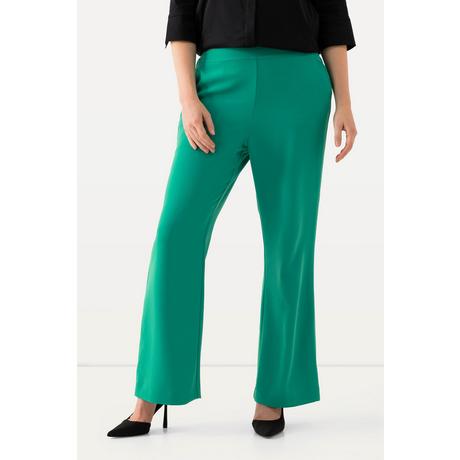 Ulla Popken  Pantalon de tailleur à jambe droite et large. Taille élastique 