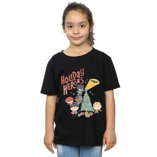 DC COMICS  Justice League Holiday Heroes TShirt 