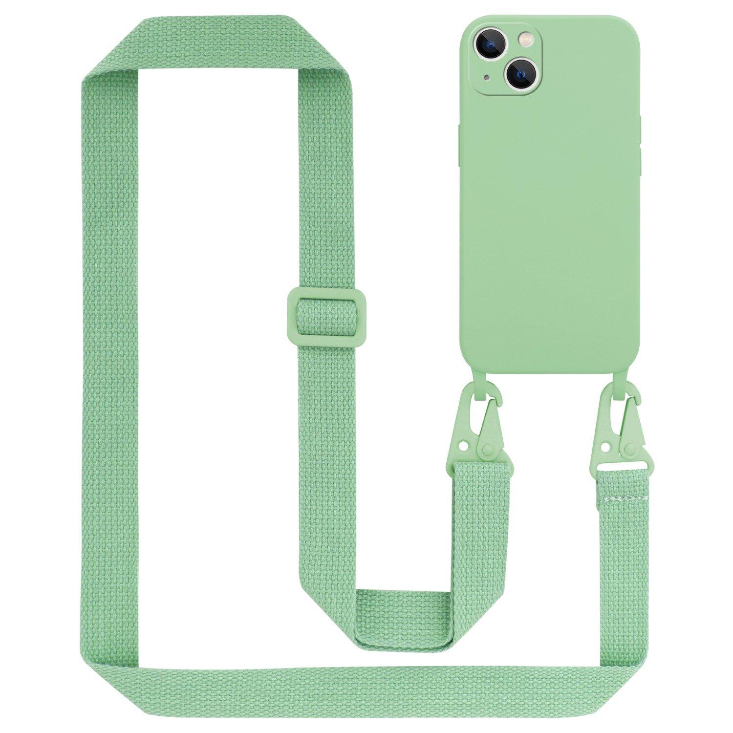 Cadorabo  Chaîne de téléphone portable compatible avec Apple iPhone 14 - Coque de protection en silicone avec cordelette réglable 