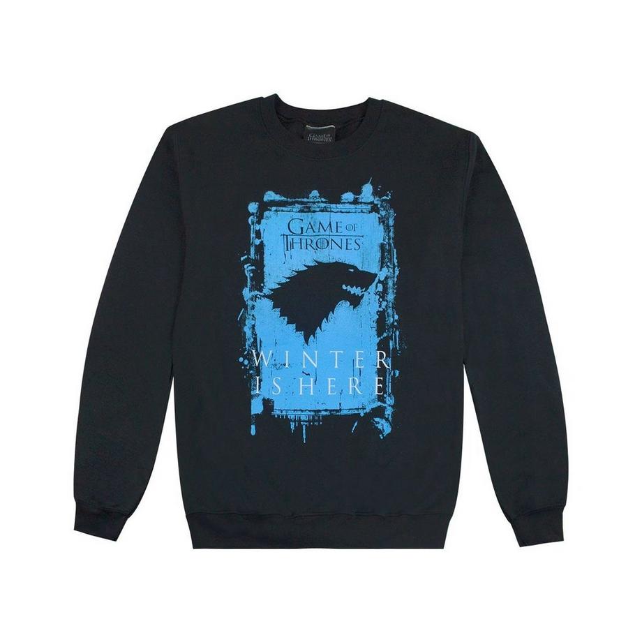 Game of Thrones Game of Thrones Stark Logo Regular Fit Sweatshirt  