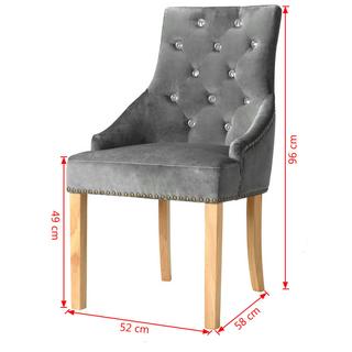 VidaXL Chaise de salle à manger bois  