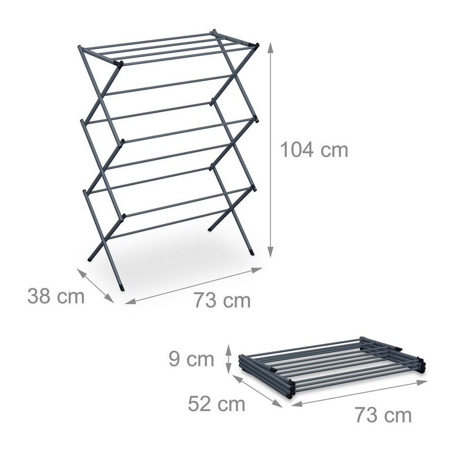 Northix  Klappbarer Wäscheständer 