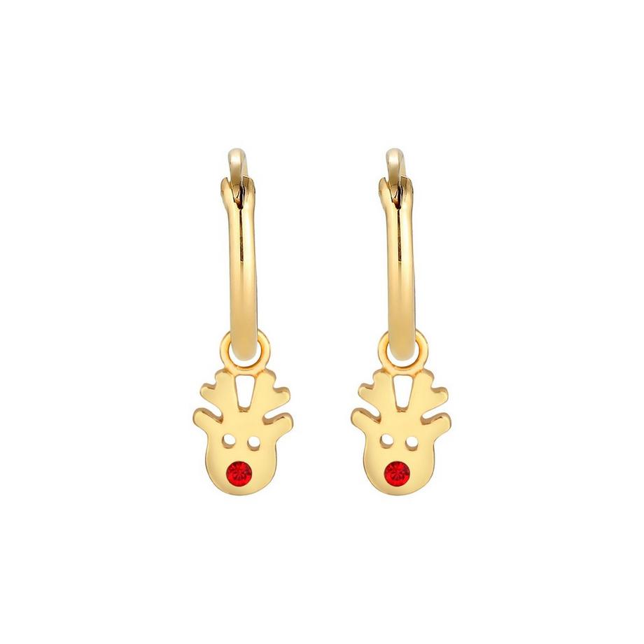 Elli  Ohrringe Creolen Rentier Kristalle 