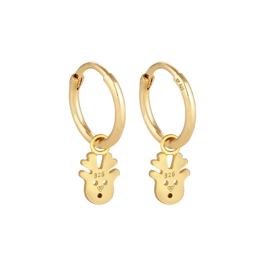 Elli  Ohrringe Creolen Rentier Kristalle 