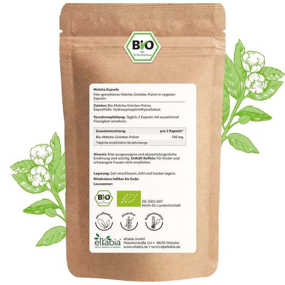 Eltabia  Bio Matcha Kapslen 