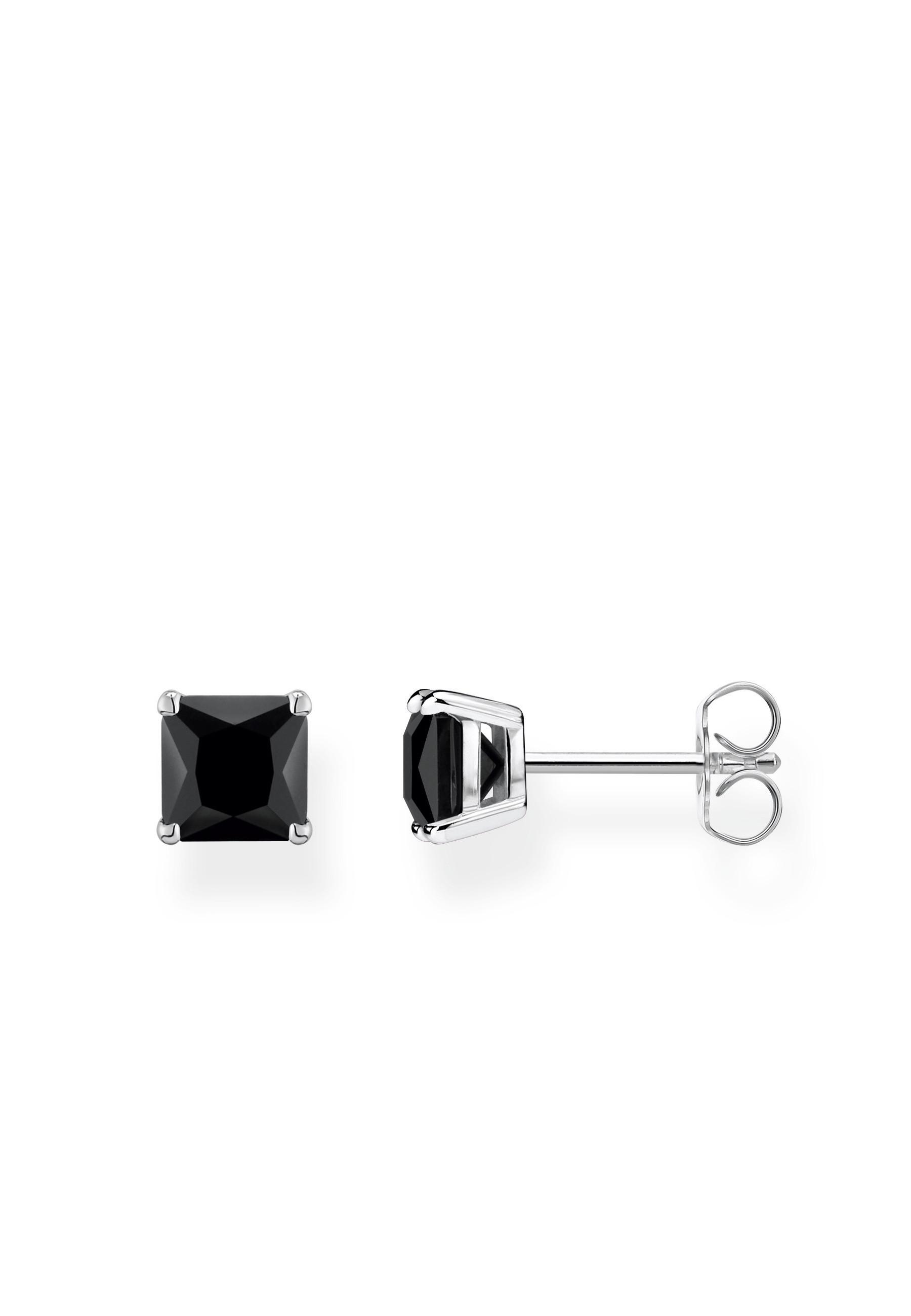 Thomas Sabo  Boucle d'Oreilles Schwarz Stein Silber 