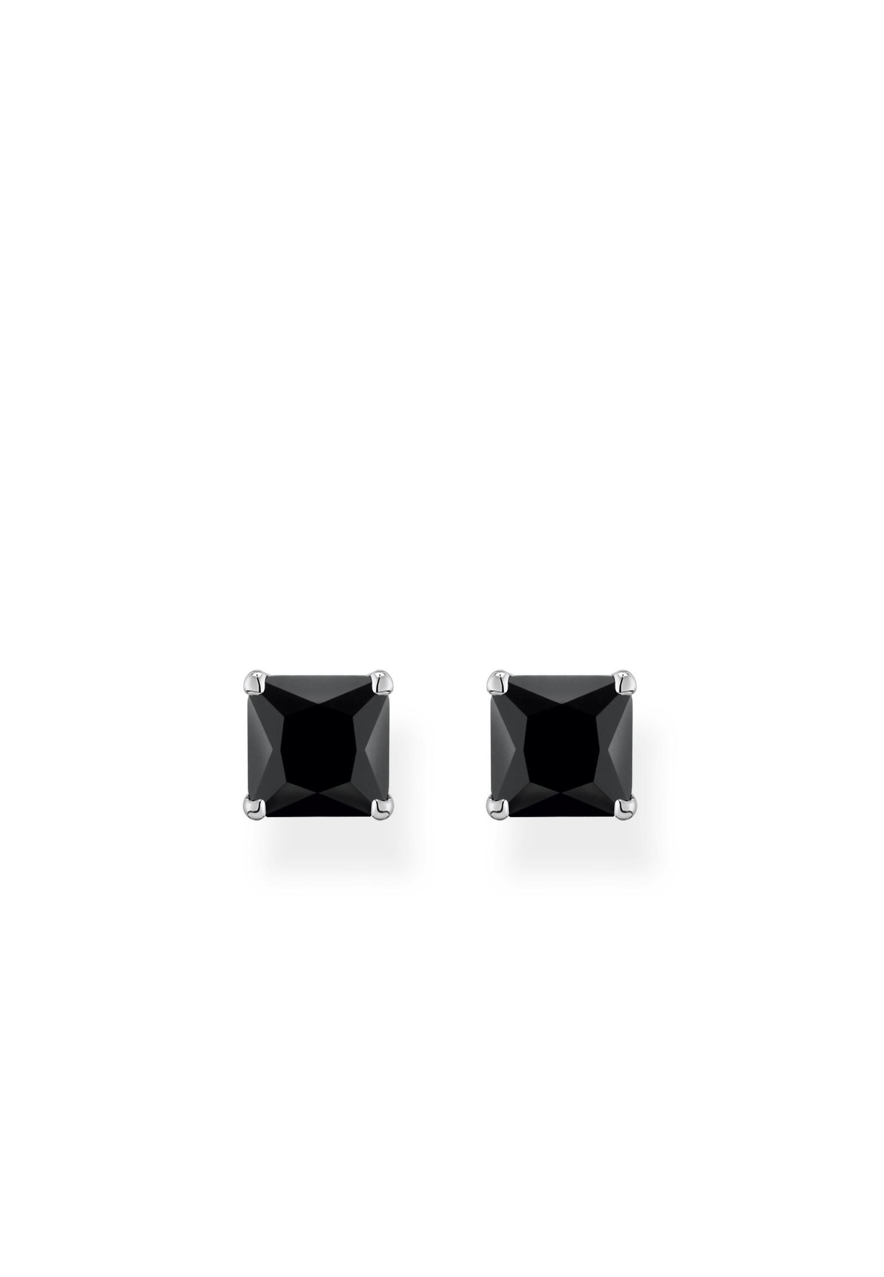 Thomas Sabo  Boucle d'Oreilles Schwarz Stein Silber 