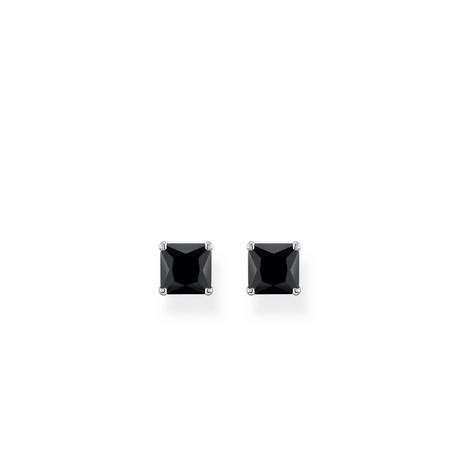 Thomas Sabo  Boucle d'Oreilles Schwarz Stein Silber 