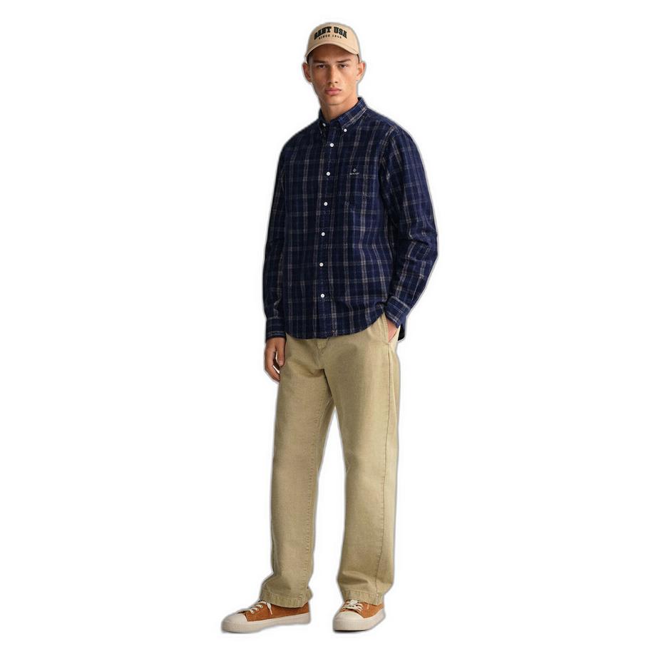 GANT Regular Fit Cord Check Hemd  