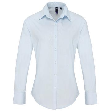 Popeline Bluse Arbeitshemd, langärmlig