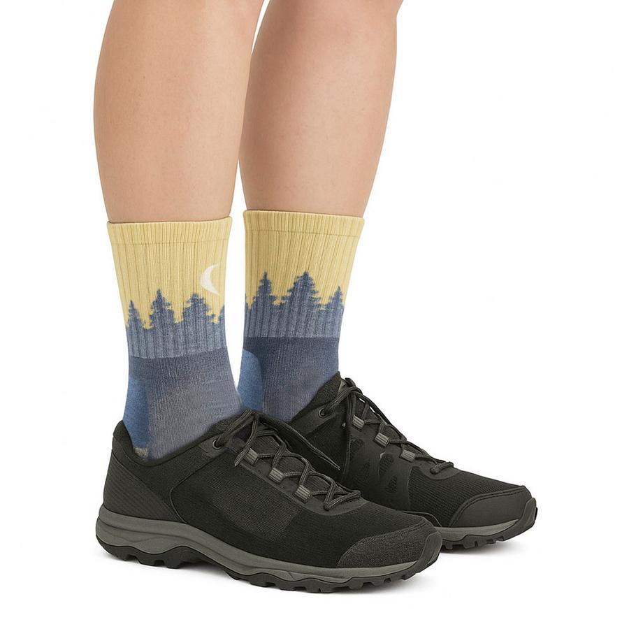 Darn Tough Vermont  Calze Donna Micro Crew Trekking in Lana Merino Peso Medio 