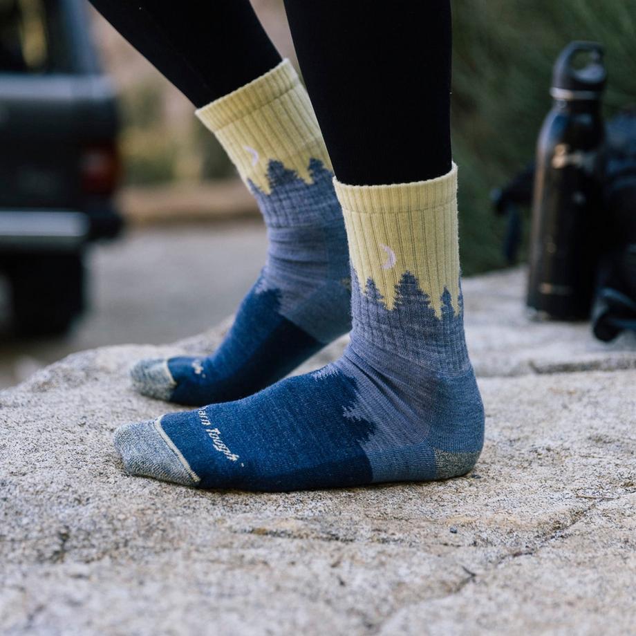 Darn Tough Vermont  Calze Donna Micro Crew Trekking in Lana Merino Peso Medio 