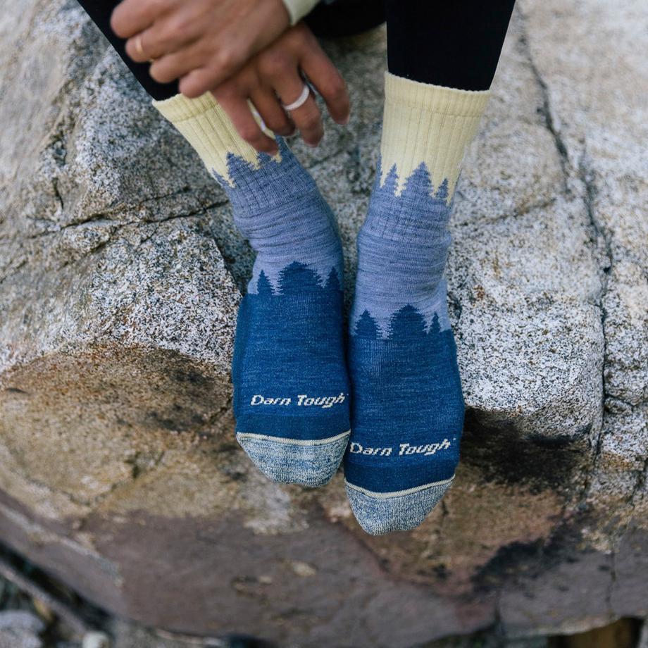 Darn Tough Vermont  Calze Donna Micro Crew Trekking in Lana Merino Peso Medio 