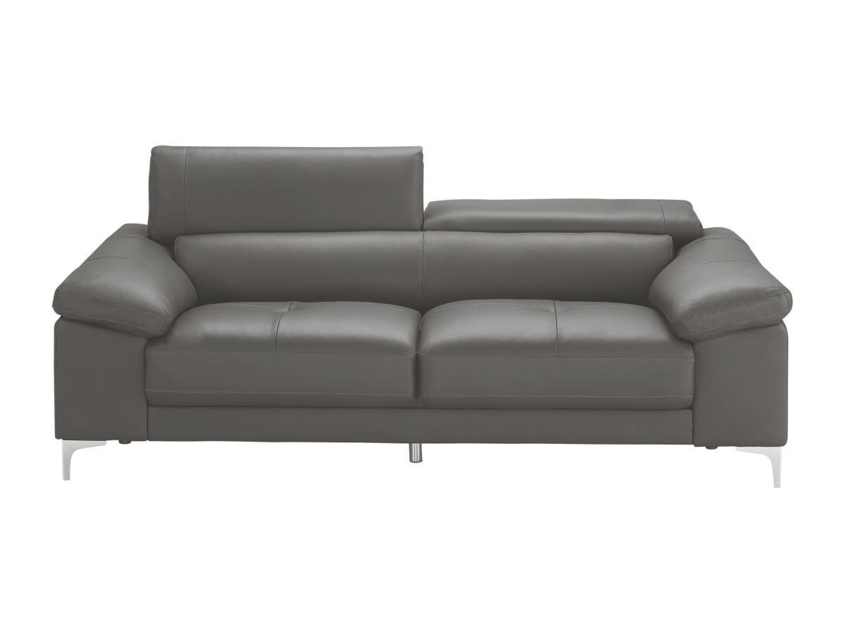 Vente-unique Ledersofa 3Sitzer SOLANGE  