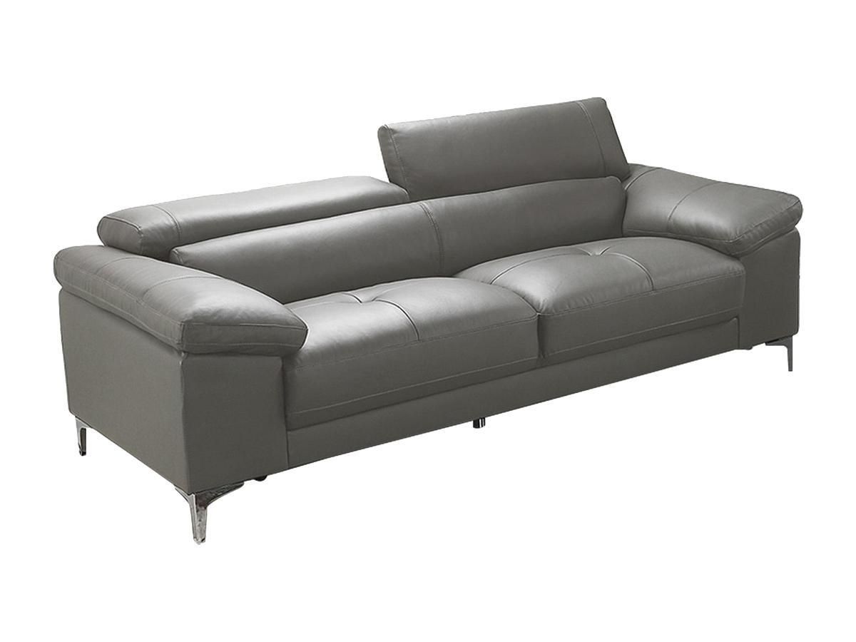 Vente-unique Ledersofa 3Sitzer SOLANGE  