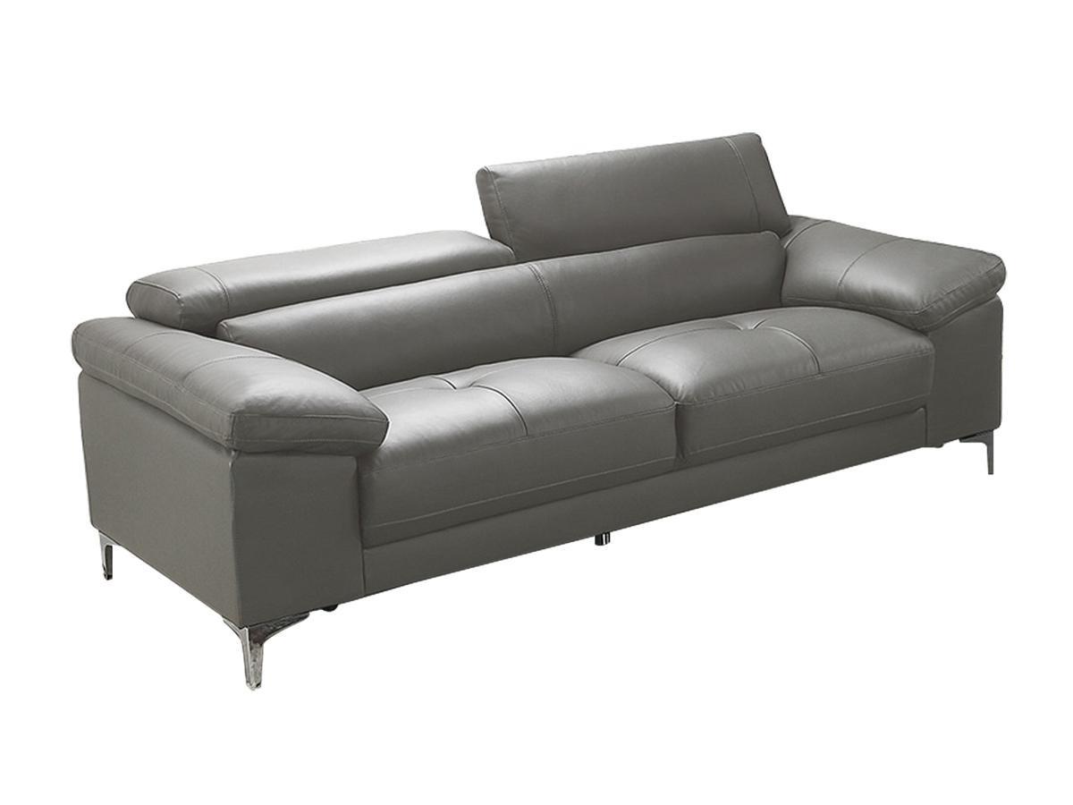 Vente-unique Ledersofa 3Sitzer SOLANGE  