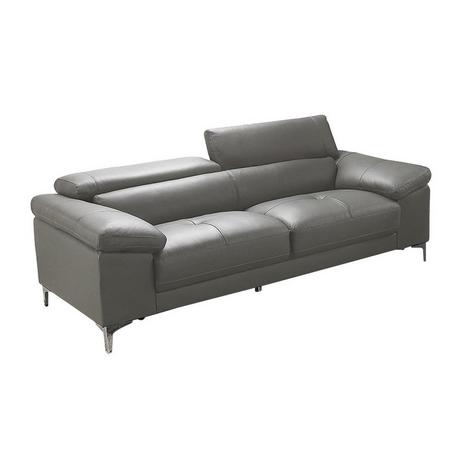 Vente-unique Ledersofa 3Sitzer SOLANGE  