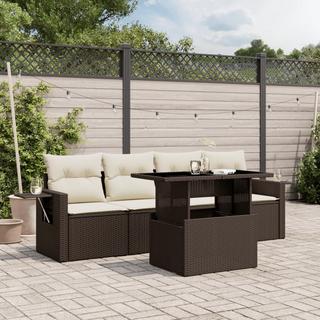 VidaXL set divano da giardino Polirattan  