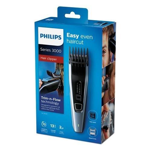 PHILIPS Haarschneidemaschine Philips Hairclipper Series 3000 HC3530/15 Blau und Schwarz  