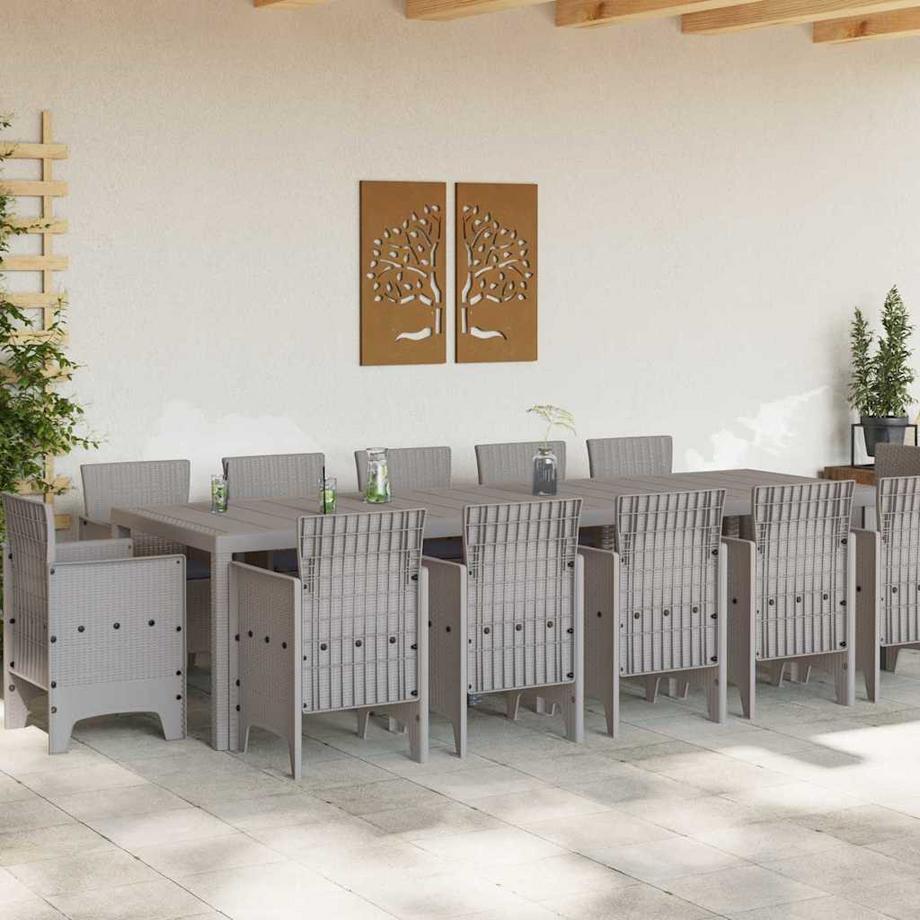 VidaXL Ensemble de repas extérieur polypropylène  