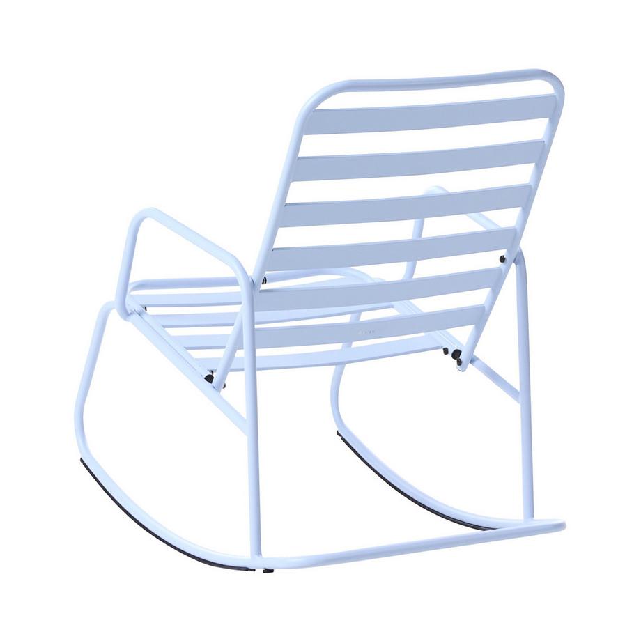 Beliani Fauteuil à bascule de jardin en Aluminium Moderne TURI  