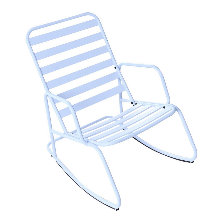 Beliani Fauteuil à bascule de jardin en Aluminium Moderne TURI  