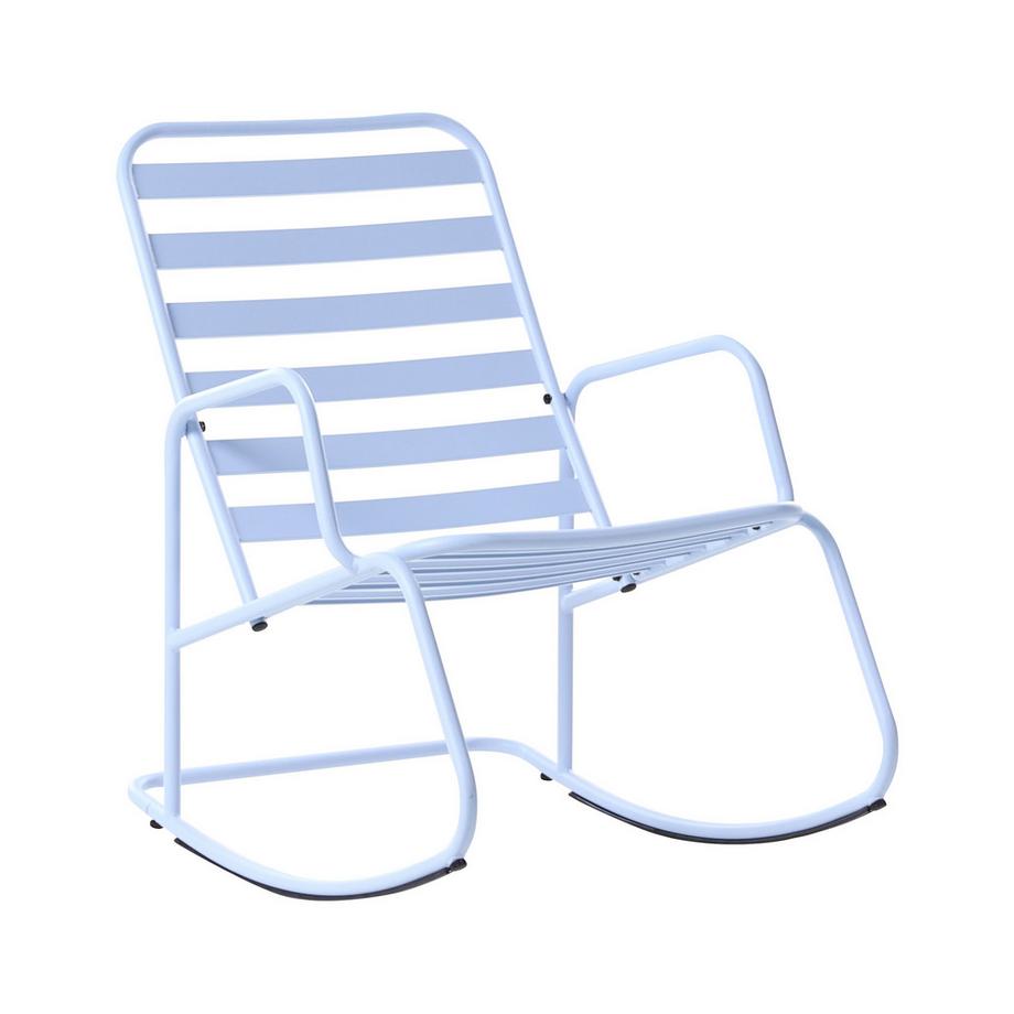 Beliani Fauteuil à bascule de jardin en Aluminium Moderne TURI  