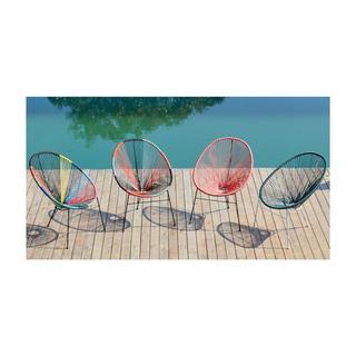 Vente-unique Lot de 2 chaises de jardin II en fils de résine tressés  ALIOS  