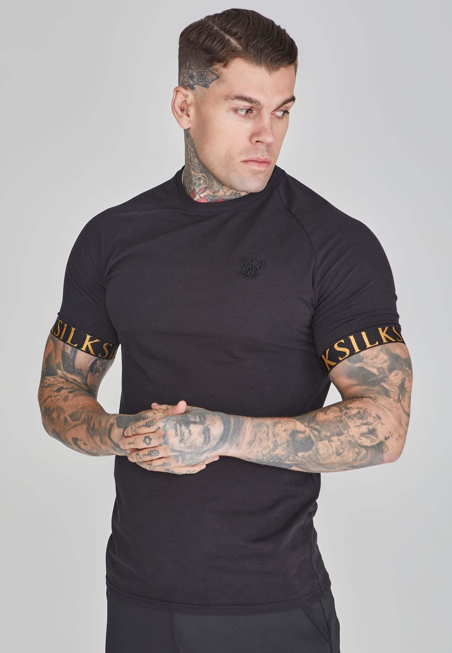 Sik Silk  T-shirt Tech T-Shirt in Black 