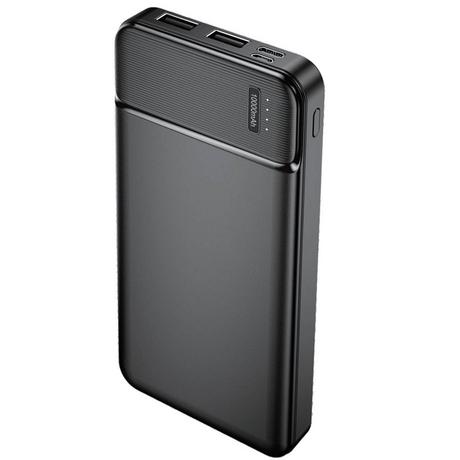 Avizar  Powerbank 10000mAh 2 USB, Maxlife - Noir 