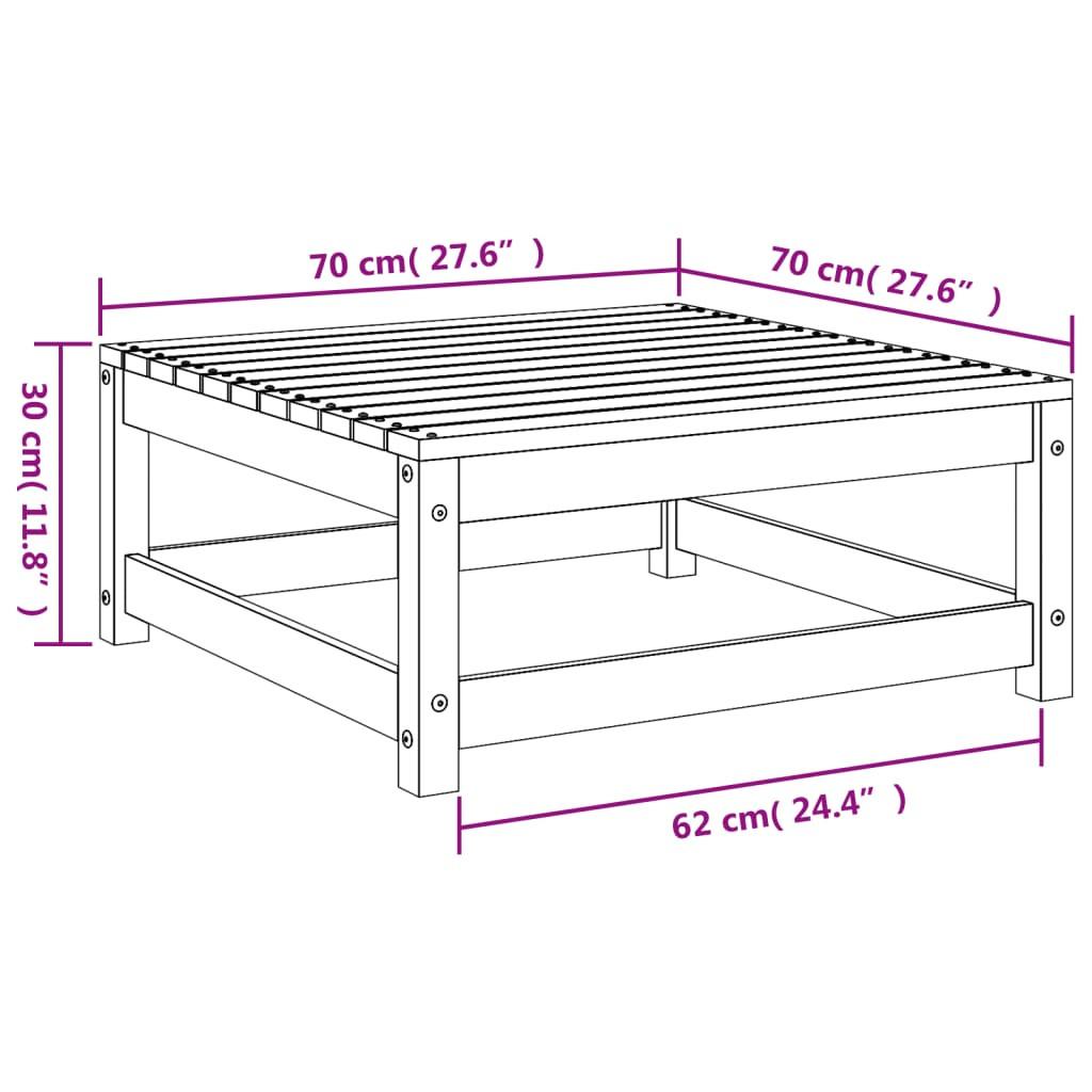 VidaXL poggiapiedi da giardino Legno di douglas  