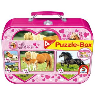 Schmidt  Puzzle Pferde Puzzlebox 
