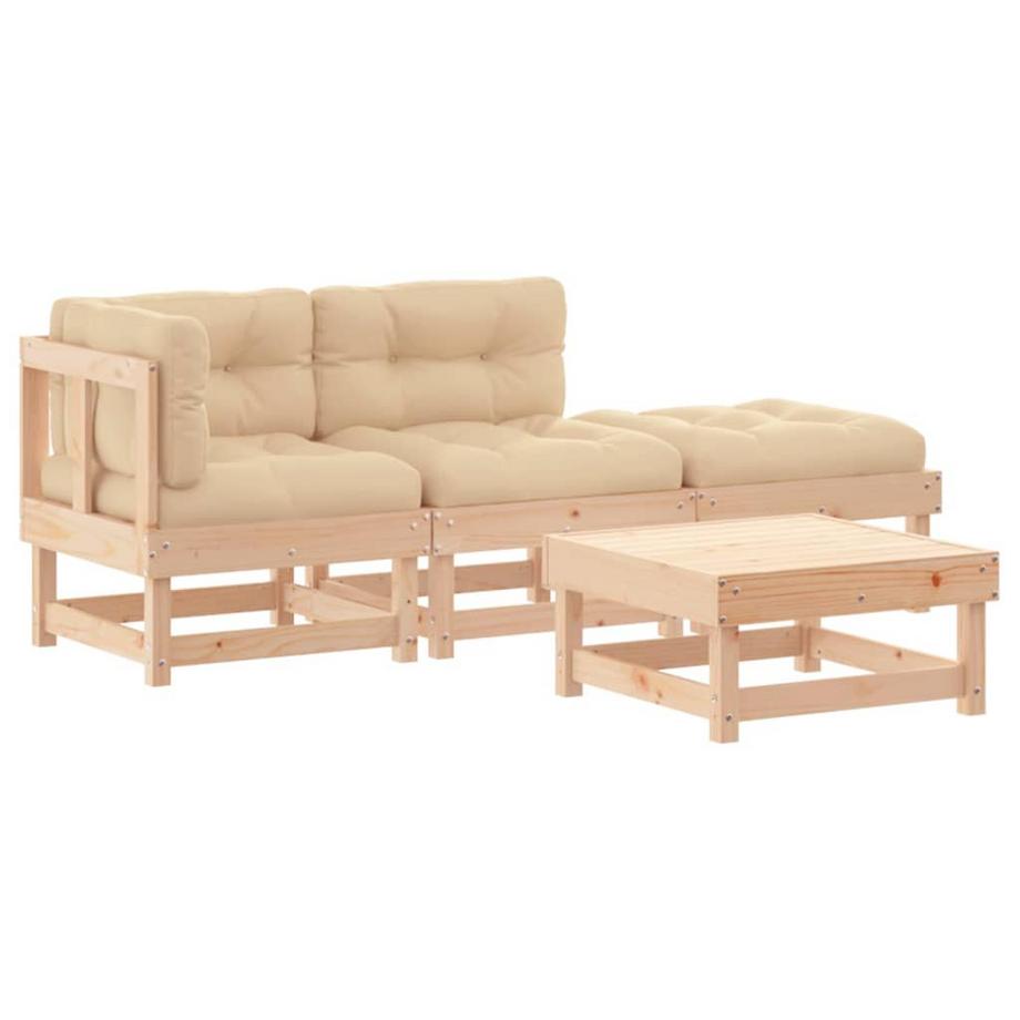 VidaXL Garten lounge set holz  