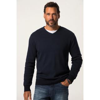 JP1880  Pull-over en maille fine CashmereTouch, encolure en V, jusqu'au 8 XL 