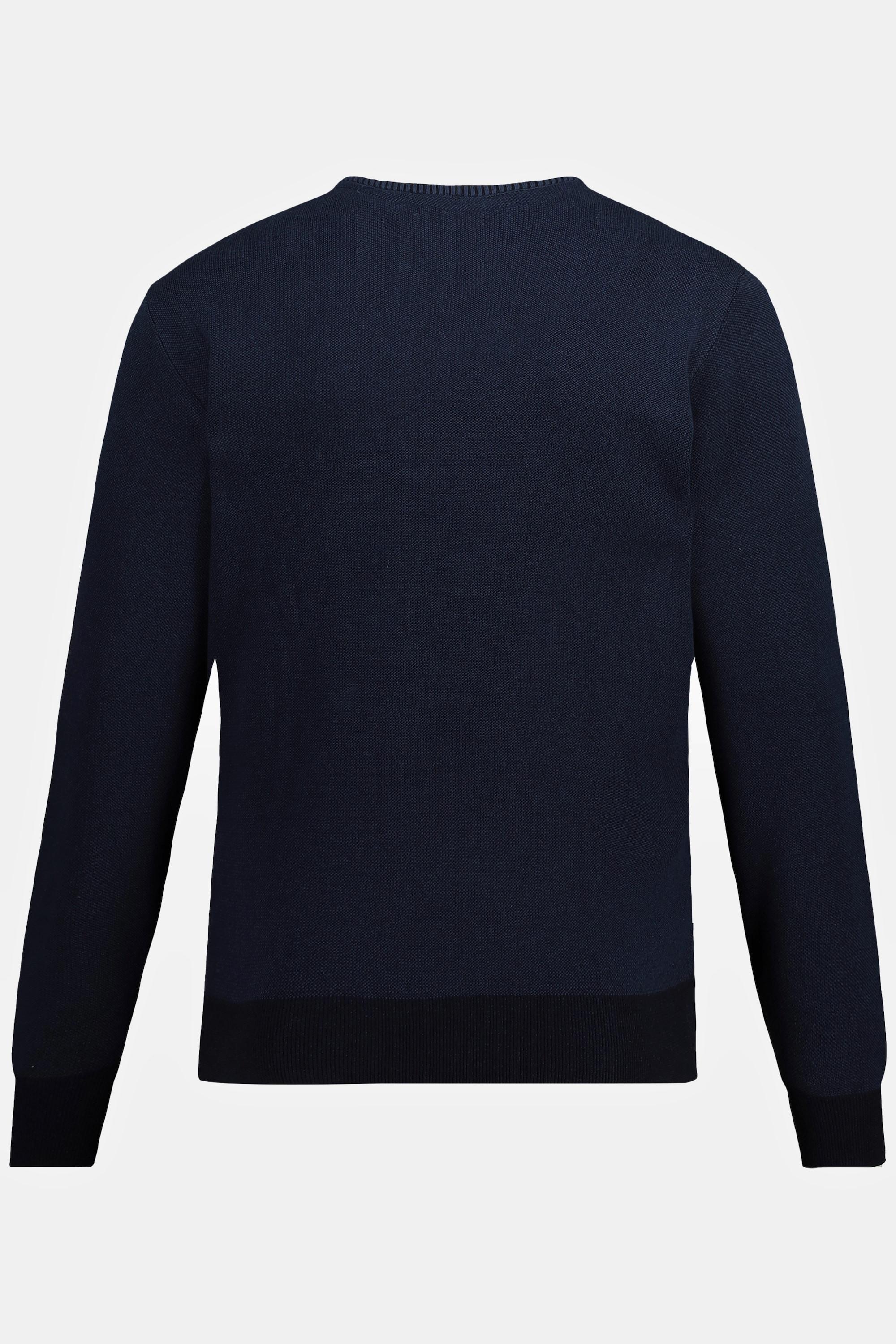 JP1880  Pull-over en maille fine CashmereTouch, encolure en V, jusqu'au 8 XL 