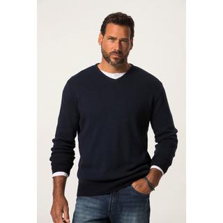 JP1880  Pull-over en maille fine CashmereTouch, encolure en V, jusqu'au 8 XL 