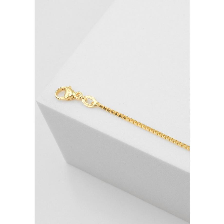 MUAU Schmuck  ID-Bracelet Venezianer Gelbgold 750, 1.1mm, 14cm 