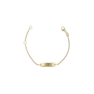 MUAU Schmuck  ID-Bracelet Venezianer Gelbgold 750, 1.1mm, 14cm 