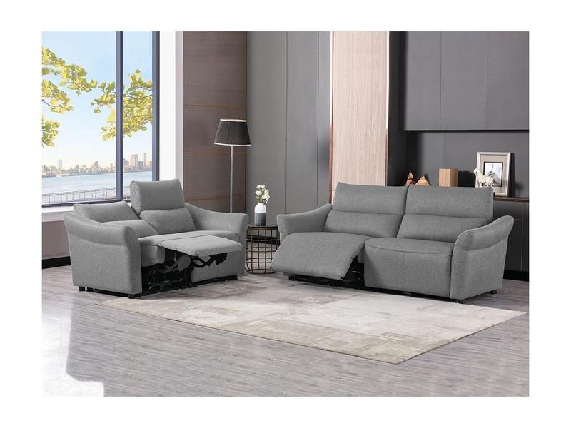 Vente-unique Relaxgarnitur elektrisch 3+2 Stoff RAGNAR  