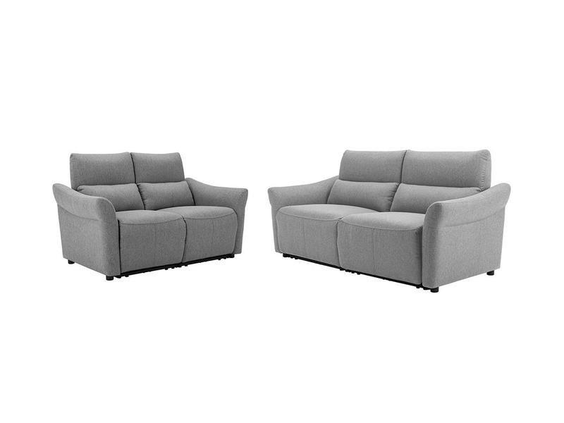 Vente-unique Relaxgarnitur elektrisch 3+2 Stoff RAGNAR  