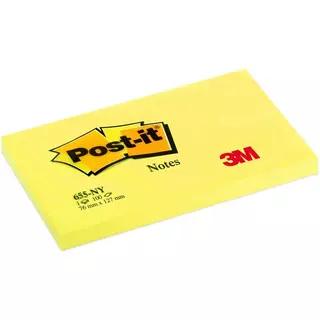 Post-It  POST-IT Neon Notes 76x127mm 655-NY neon gelb 100 Blatt 
