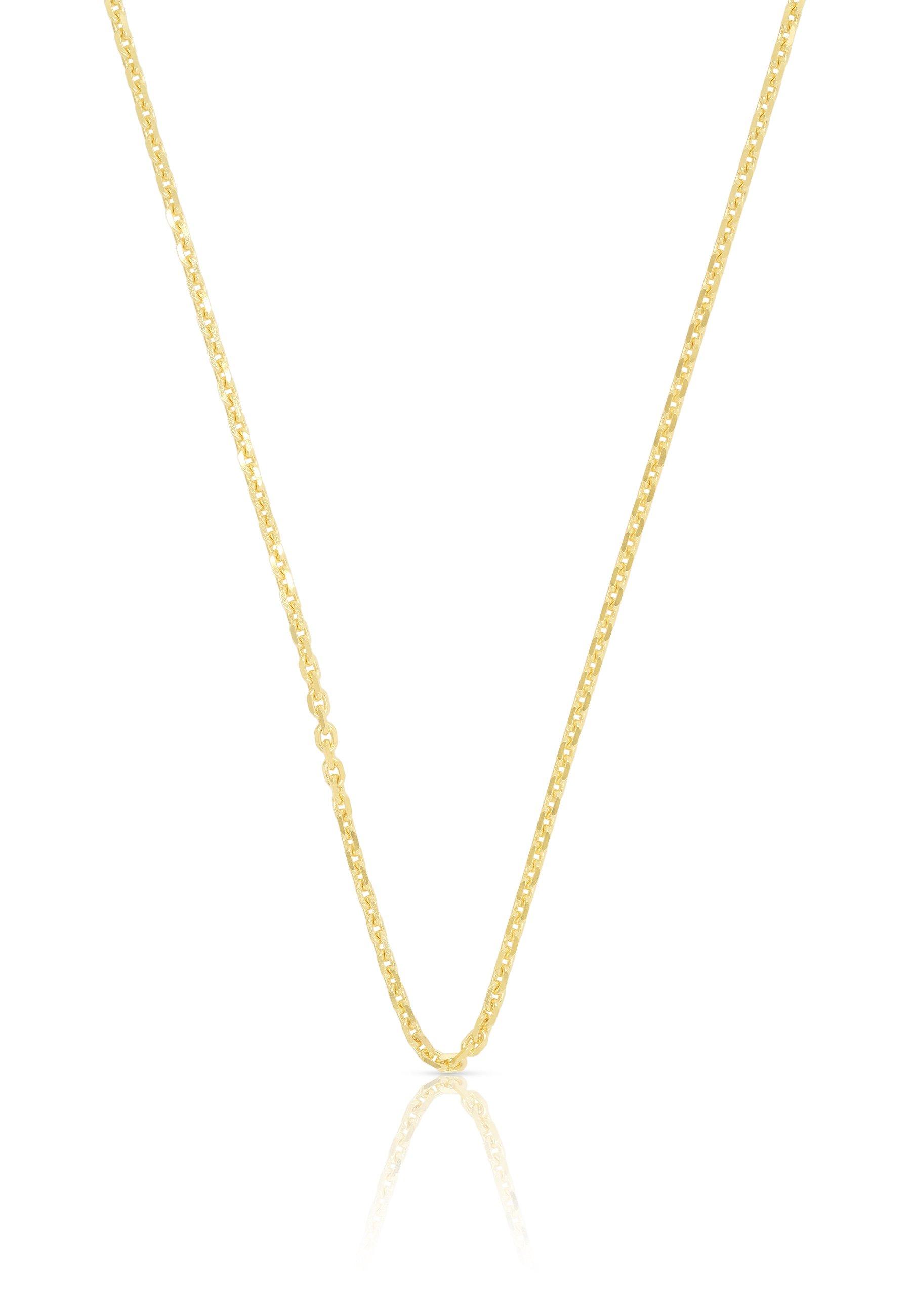 MUAU Schmuck  Collier forçat or jaune 585, 1.6mm, 45cm 