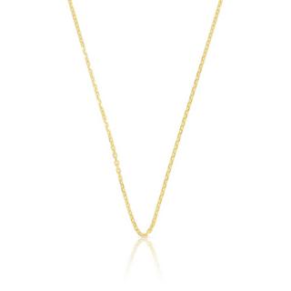 MUAU Schmuck  Collier forçat or jaune 585, 1.6mm, 45cm 