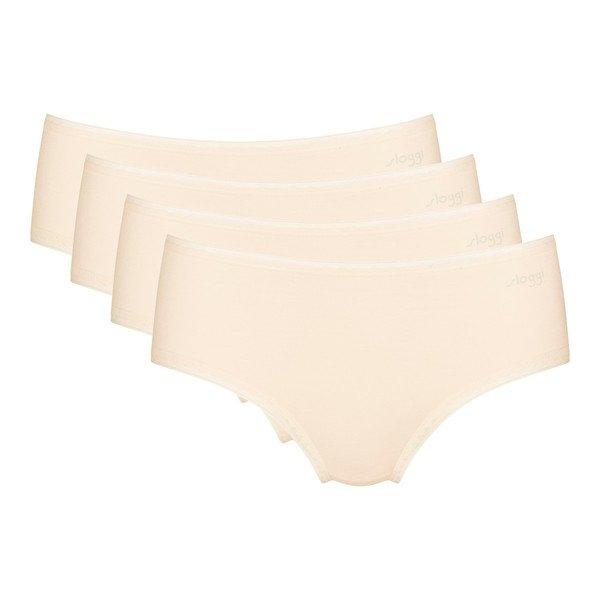 Image of 4er Pack Go - Midi-slip Damen Offwhite M