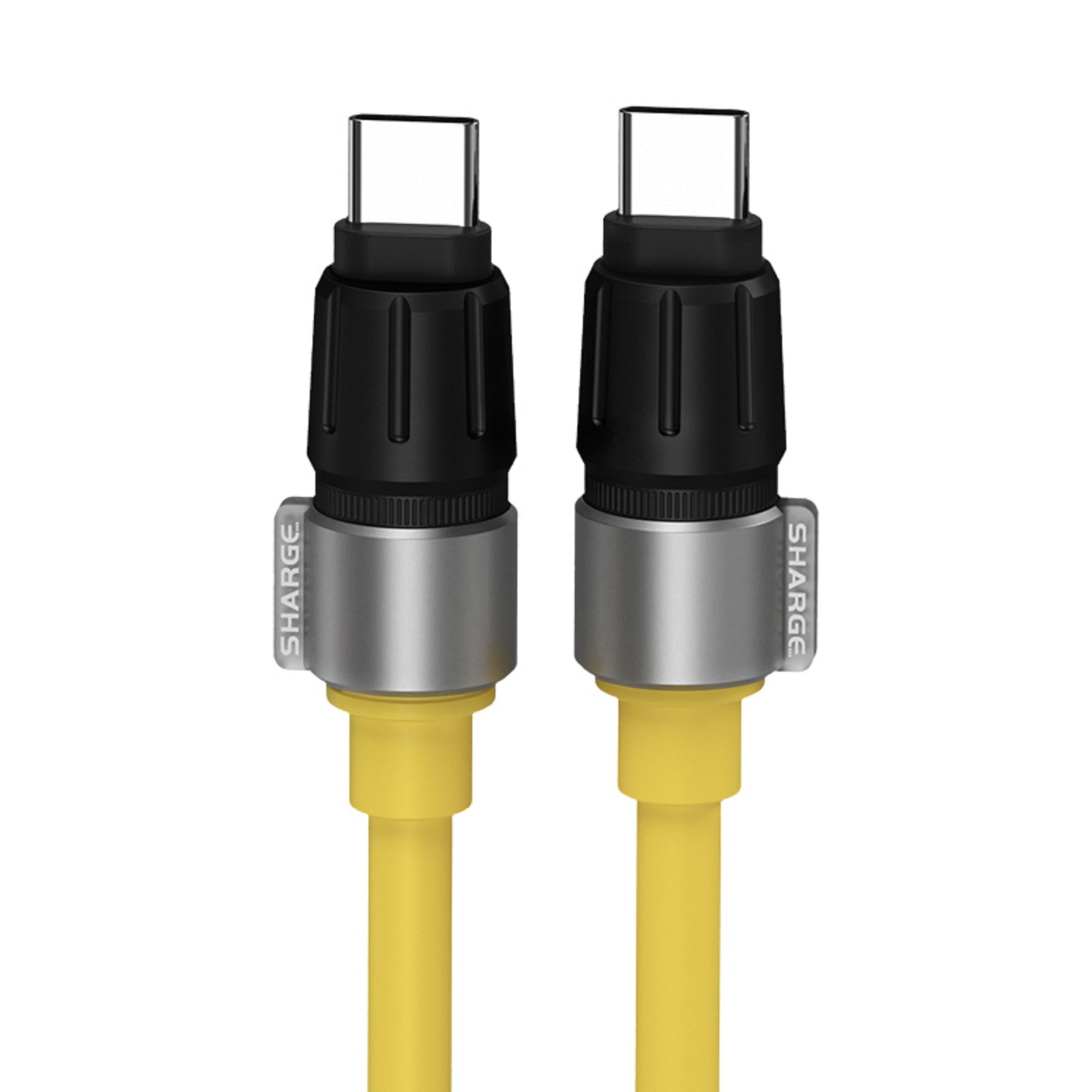 Sharge  USB-C auf C Phantom Gelb Kabel 