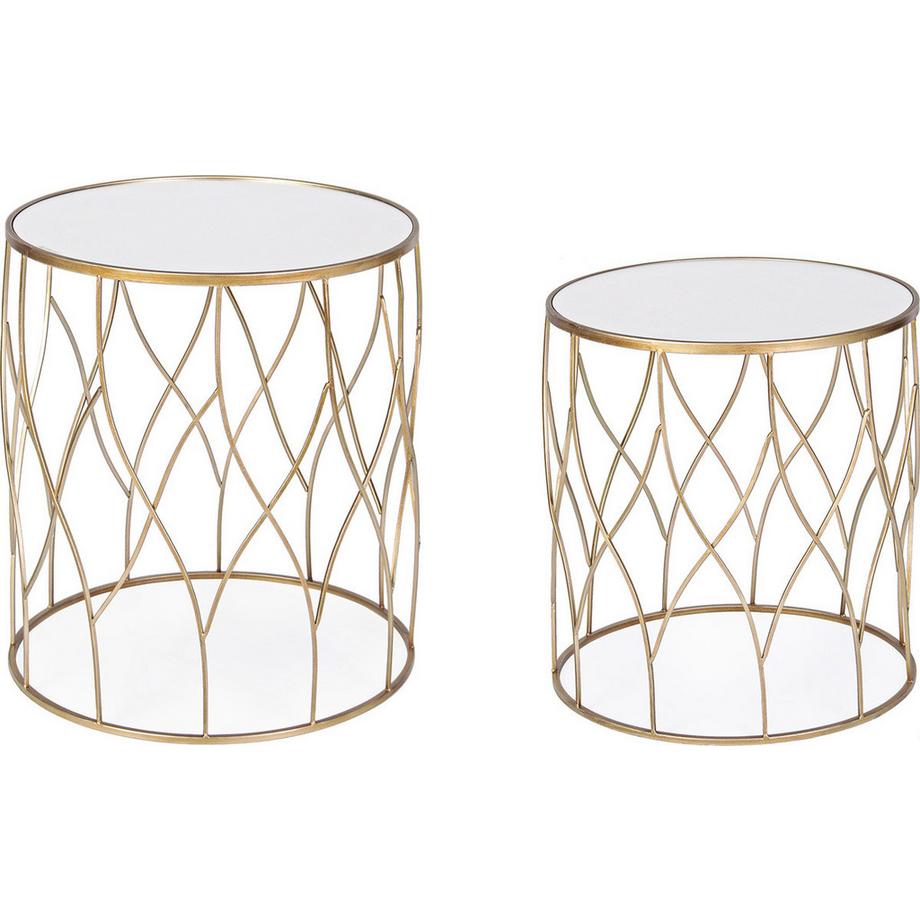 mutoni Tavolino rotondo Elenor J16 (set di 2)  