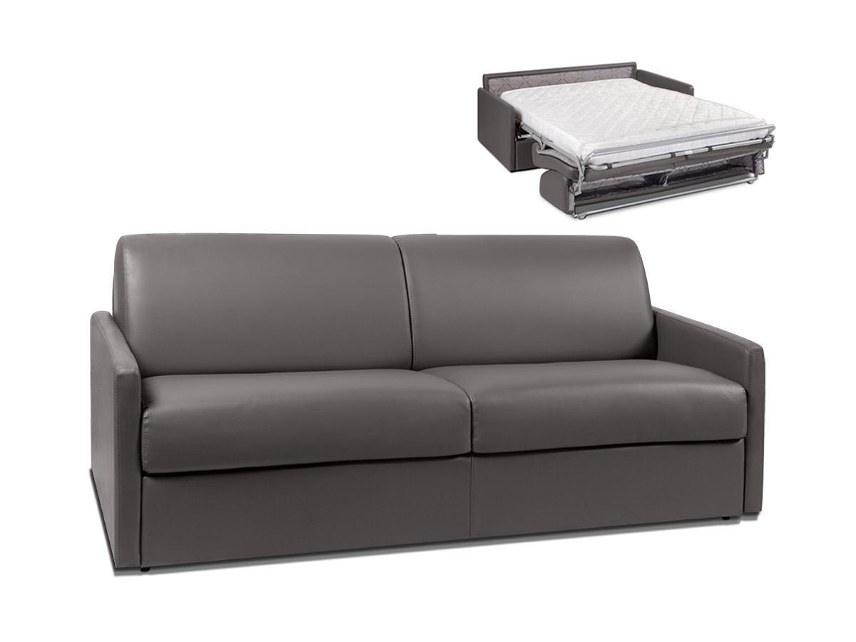 Vente-unique Schlafsofa 4Sitzer Liegefläche Matratzen CALIFE  