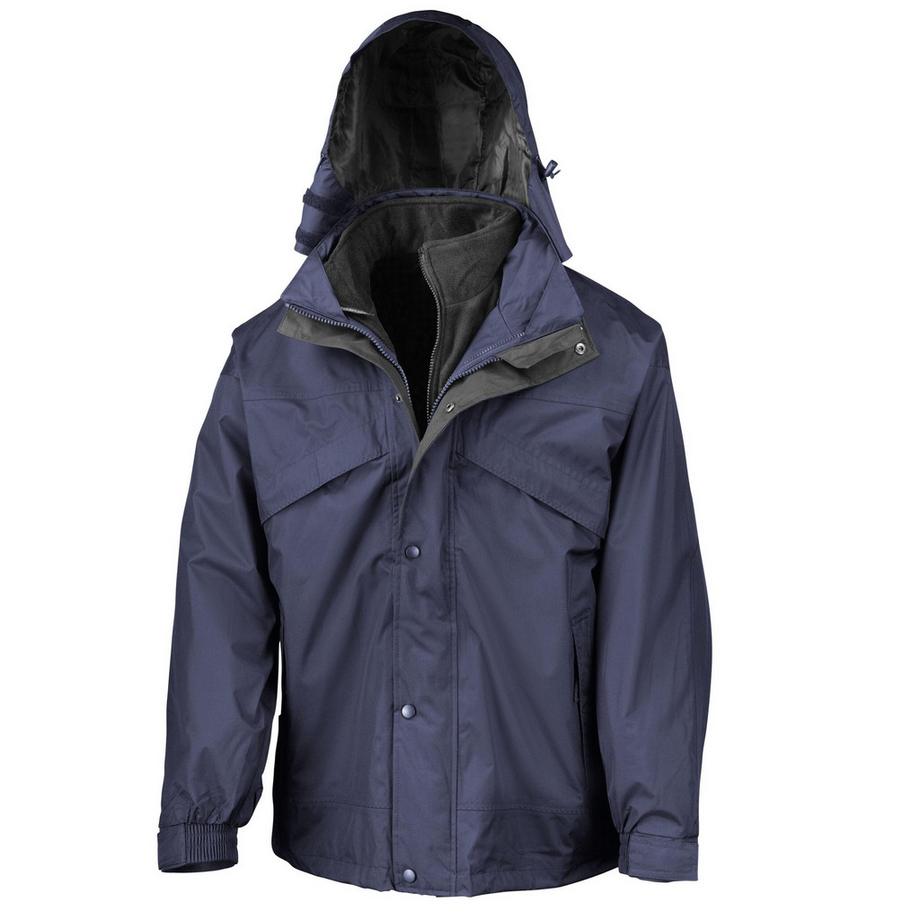 Result 3in1 Stormdri Jacke mit Reissverschluss und Druckknöpfen  